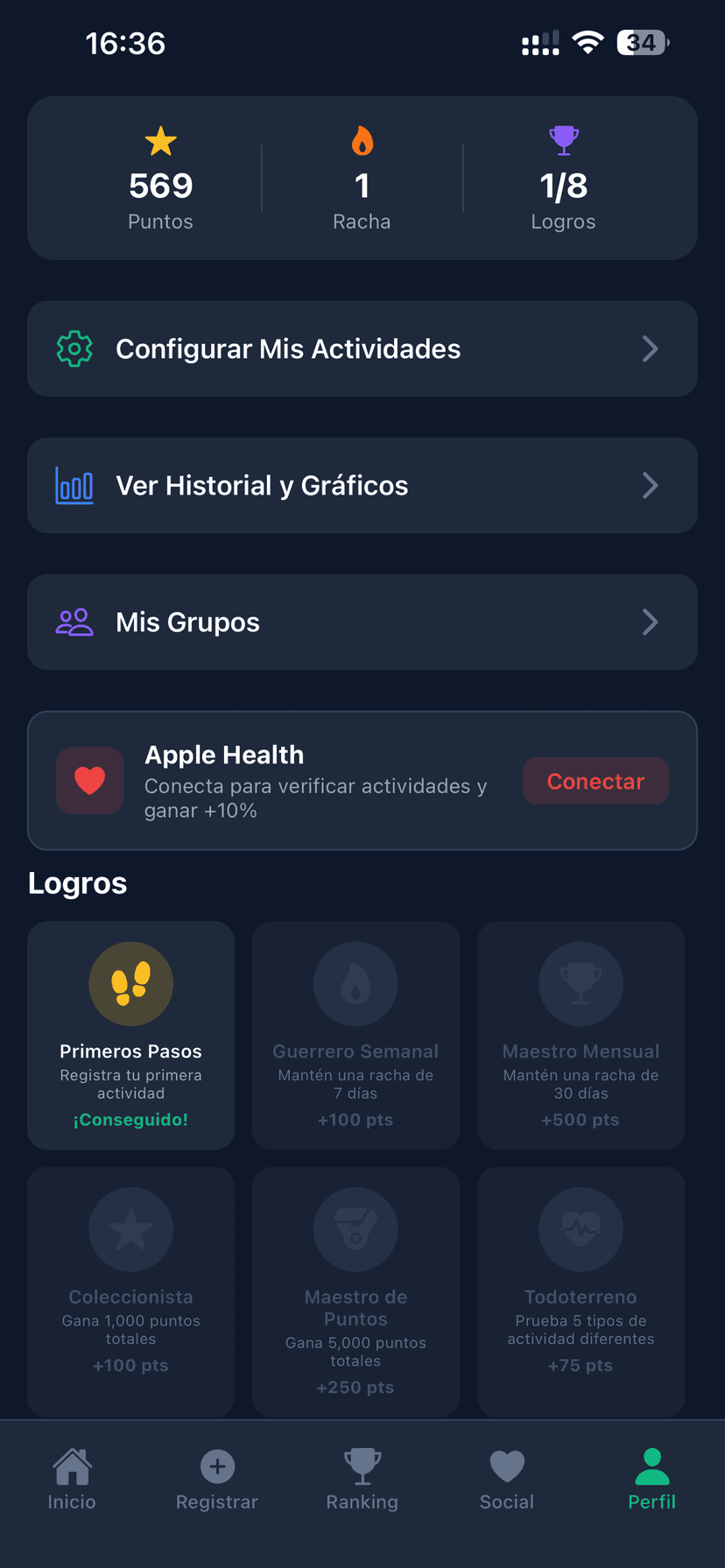 Perfil y logros
